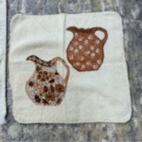 Vintage Kitchen Dish Towels & Dishcloth Set of 5 1970s - Picture 9 of 9